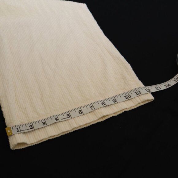 by Anthropologie Women's Wide Leg Corduroy Pants Size 12T Tall Cream Soft NWT - Picture 10 of 10